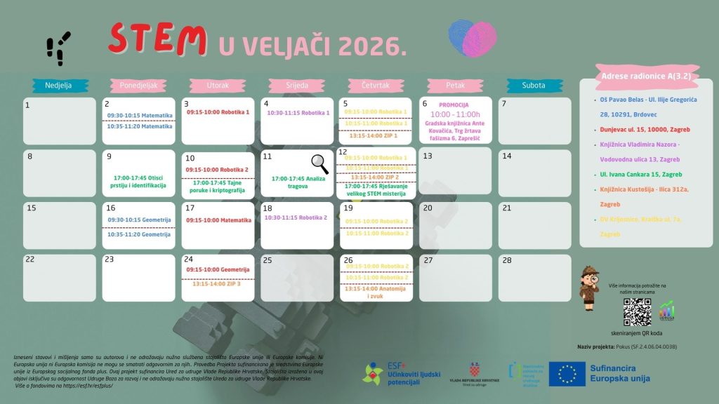 Besplatne STEM radionice za djecu u veljači – učenje kroz igru i istraživanje!